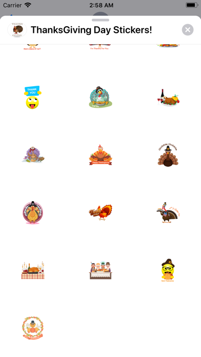 ThanksGiving Day Stickers! screenshot 2