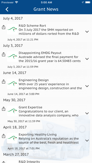 Grants Search screenshot 4