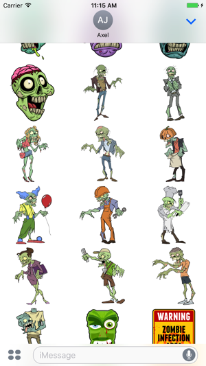 Zombify Me Now! Zombie Emoji Stickers(圖1)-速報App