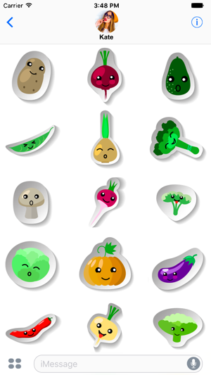 Cute Vegetables Stickers(圖2)-速報App