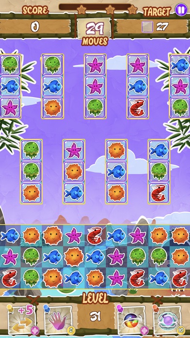 Paper Fish: Match-3 Adventure screenshot 4