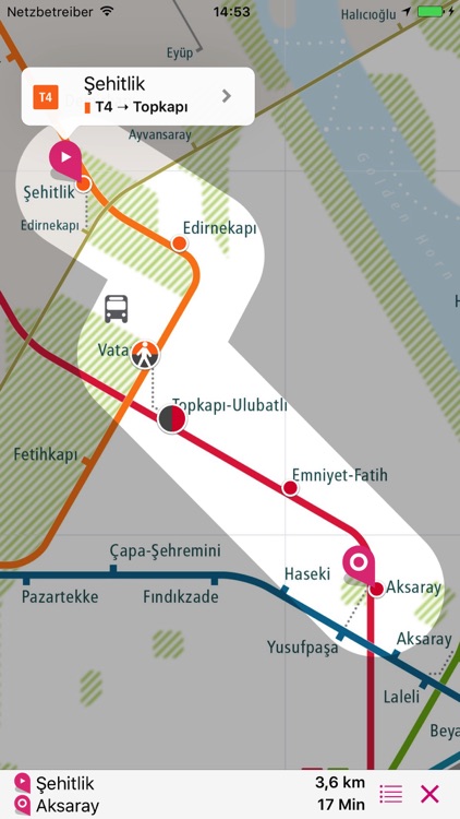 Istanbul Rail Map Lite