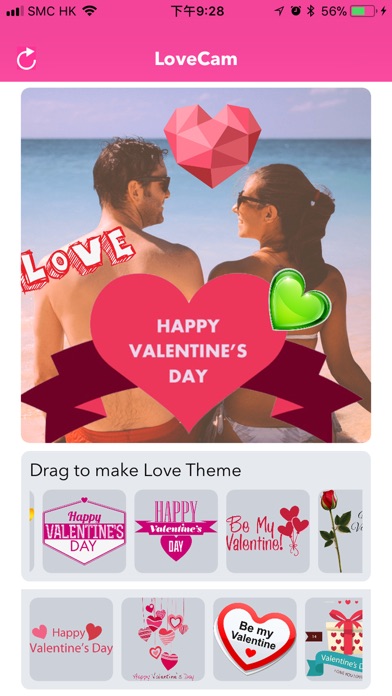 LoveCam Valentine's Day Camera screenshot 3