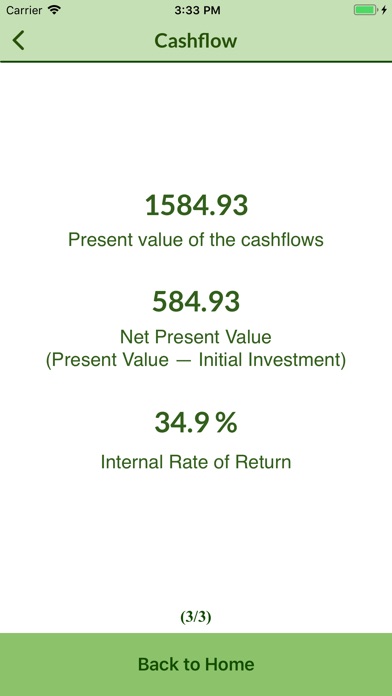 Rate of Returns screenshot 4