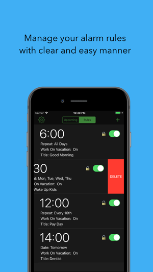 Upcoming Alarm Clock(圖1)-速報App