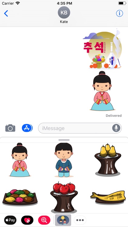 Chuseok Moon Stickers