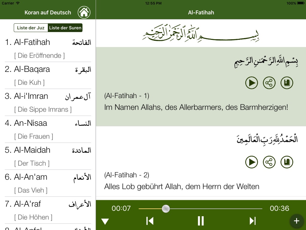 Koran auf Deutsch screenshot 2