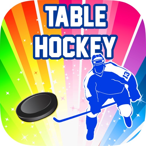 Table Neon Ice Hockey Pong Battle by Kullpat Sawanjan