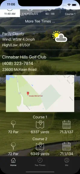 Game screenshot Cinnabar Hills Golf Tee Times apk