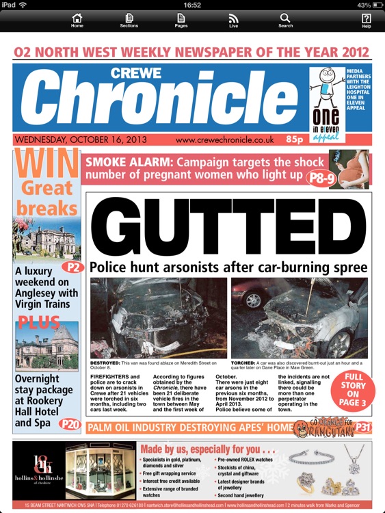 Crewe Chronicle newspaper screenshot-0