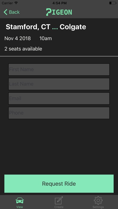 Pigeon Carpooling screenshot 4