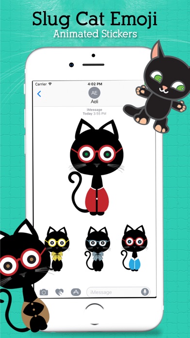 Animated Sluggish Cat Emoji screenshot 2