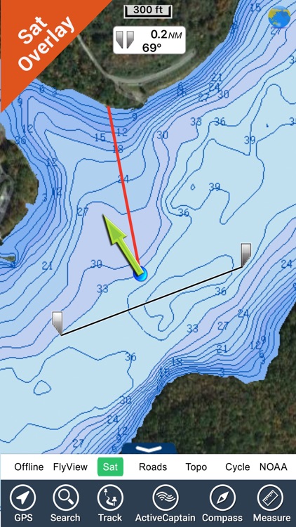 Glendale lake - Pennsylvania GPS fishing charts