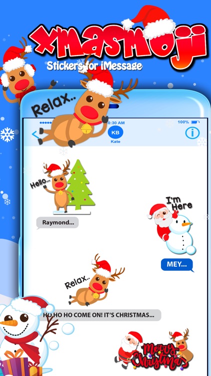 Xmasmoji Stickers for iMessage