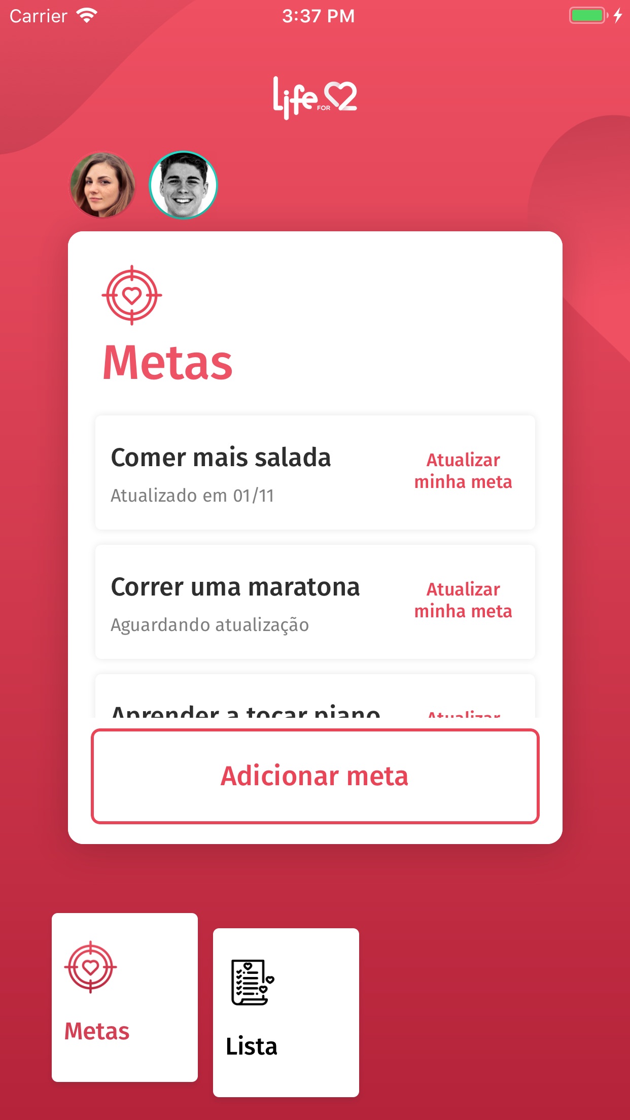 Screenshot do app Life for 2