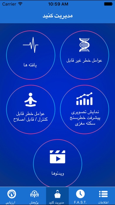Stroke RiskoMeter Lite - Farsi screenshot 4