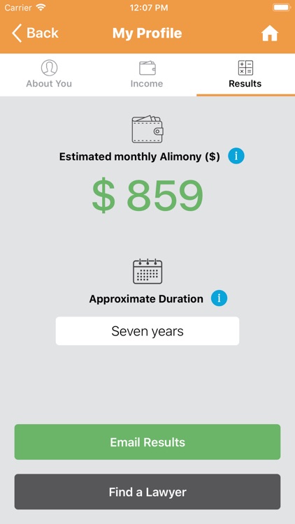 Alimony Estimate screenshot-3