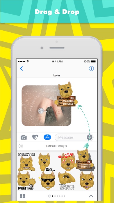 PitBull Emoji's stickers screenshot 3