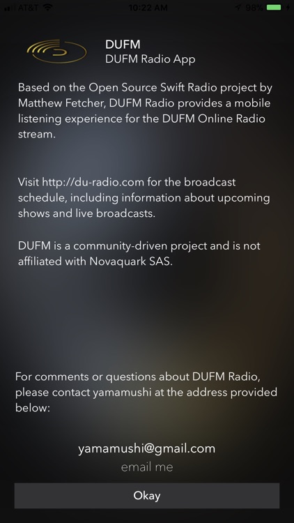 DUFM - Dual Universe Radio