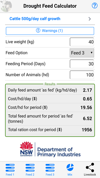 How to cancel & delete Drought Feed Calculator from iphone & ipad 3
