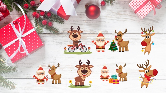 Reindeer Christmas Sticker App(圖2)-速報App