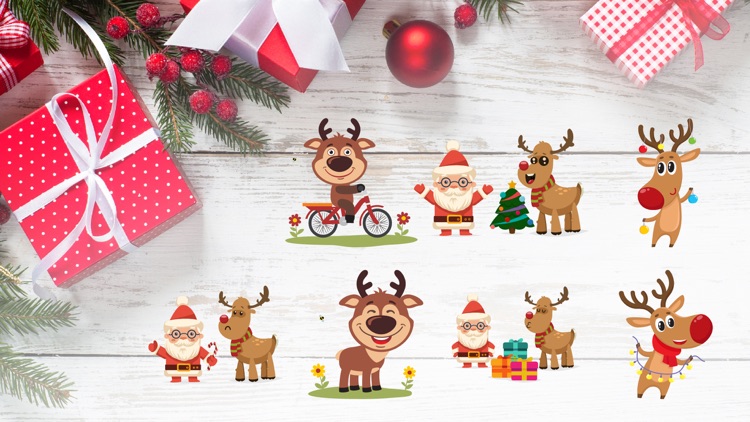 Reindeer Christmas Sticker App