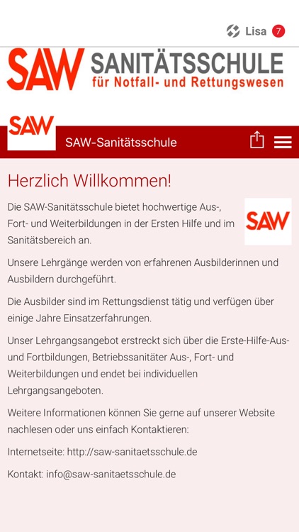 SAW-Sanitätsschule