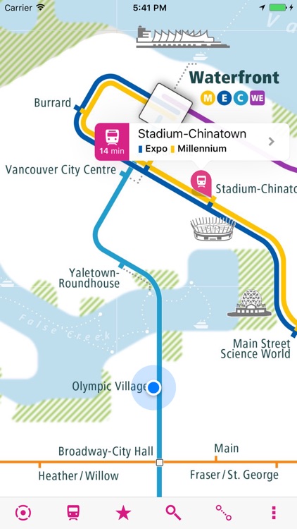 Vancouver Rail Map Lite