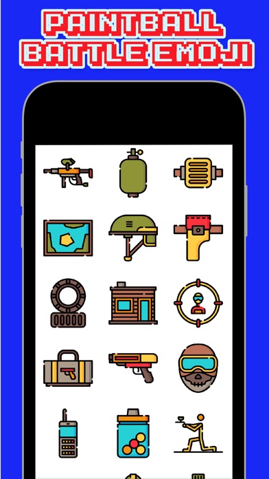 Paintball Battle Emoji screenshot 2