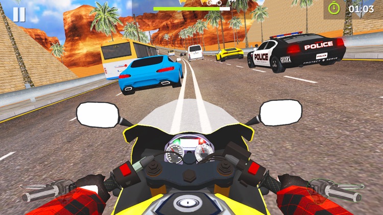 Moto Traffic Rider 3D Highway