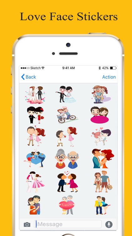Love Face Stickers