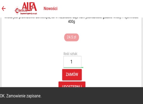 Alfa Centrum Zaopatrzenia Fryzjerów screenshot 4