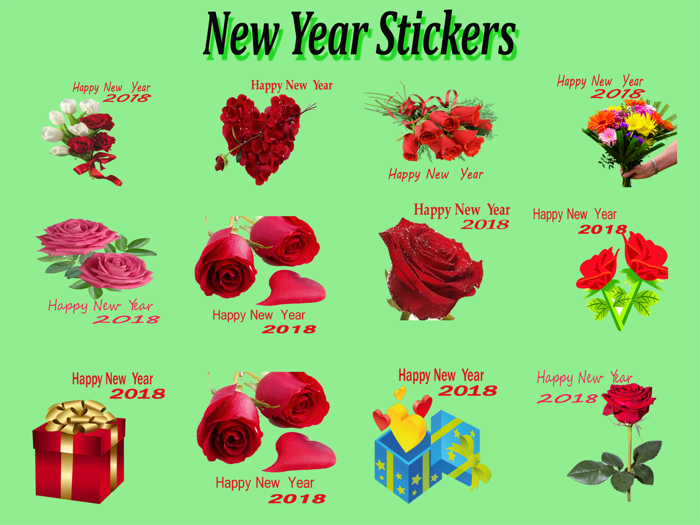Happy New Year Awesome Stickers