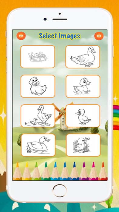 Happy Ducks Farm Coloring Book screenshot 2