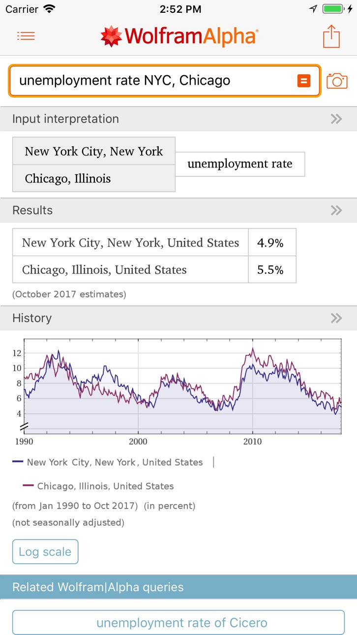 WolframAlpha Cracked screenshot 2 - iOS app interface