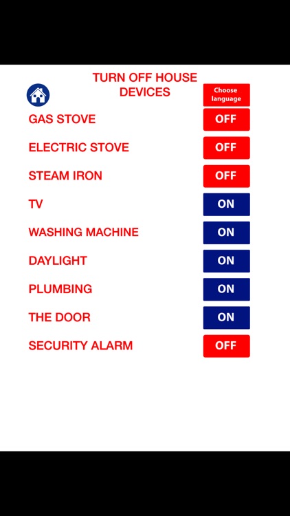 Turn off house devices