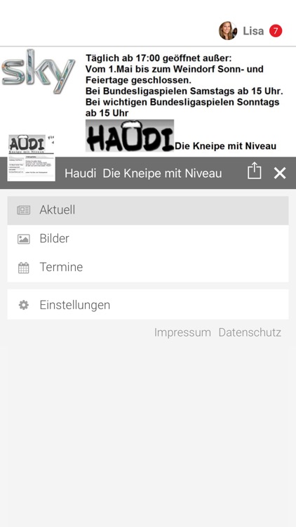 Haudi  Die Kneipe mit Niveau