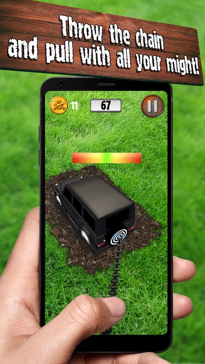 AR Pulling Chained Truck