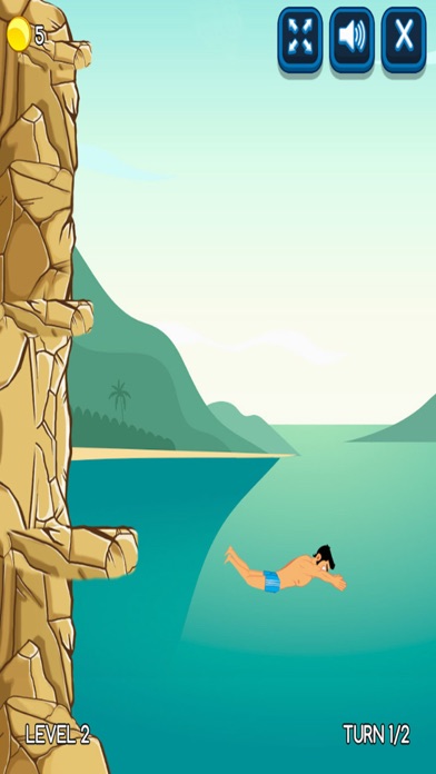 Cliff-Diving Swimming Game screenshot 2