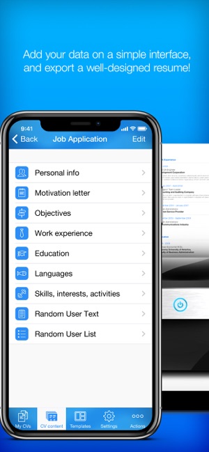 cv maker cv builder on the app store cvmaker