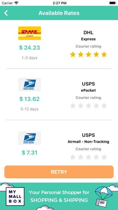 Shipping Rate Calculator - MMB screenshot 4