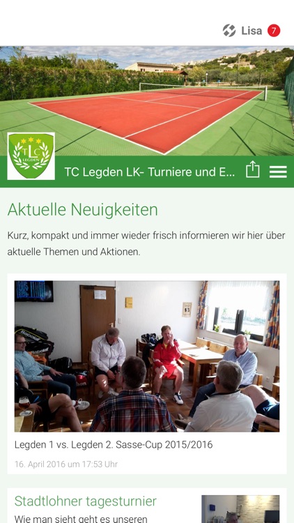 TC Legden Turnier / Ergebnisse