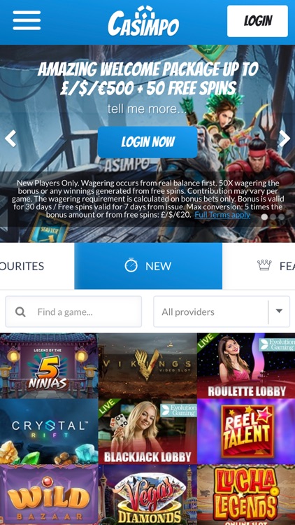 Casimpo Live Casino & Slots