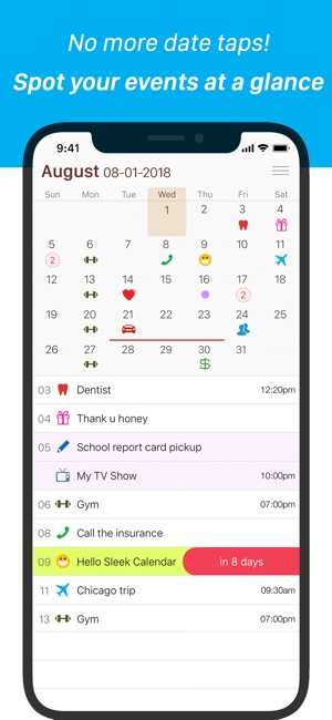 Sleek Calendar(圖1)-速報App