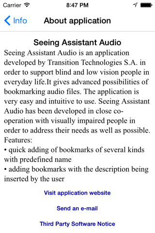 Seeing Assistant Audio Lite screenshot 4