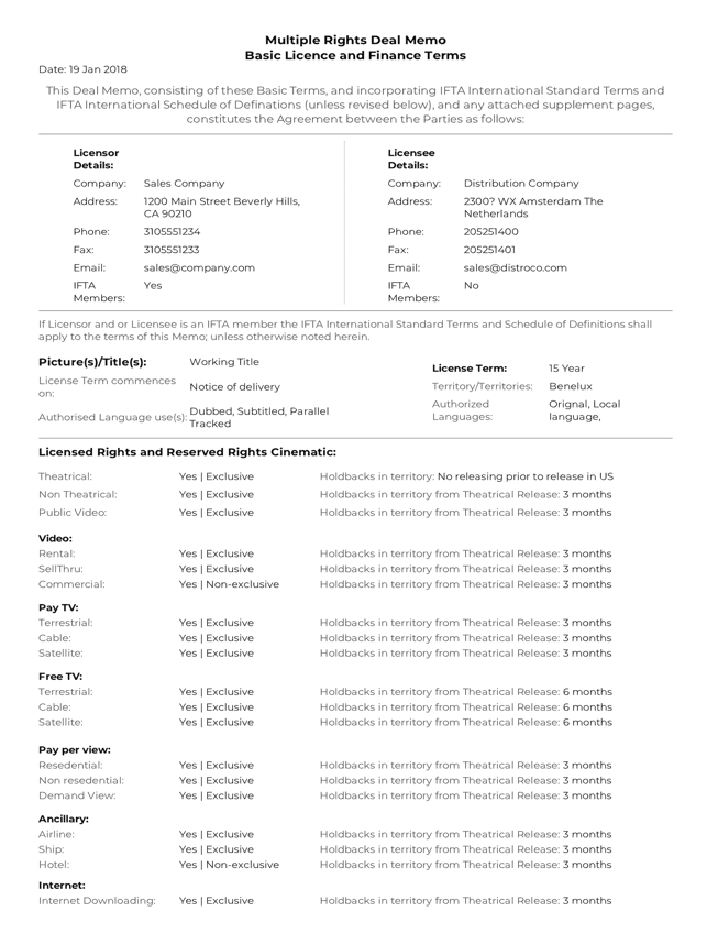 Rights Deal Memo(圖5)-速報App