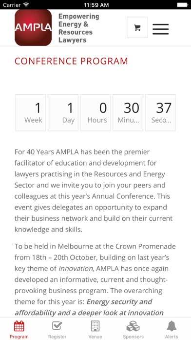 AMPLA Conference 2017 screenshot 3