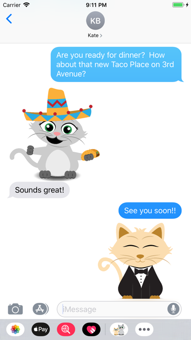 Buddy Cats Sticker Pack screenshot 2