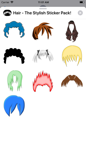 Hair-The Stylish Sticker Pack