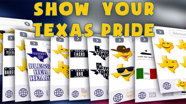 Texas Emoji - Texan Stickers
